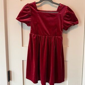 GAP Rich Red Velvet Dress